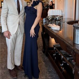 City Studio Navy Blue Maxi Dress